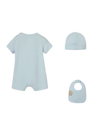 set in cotone azzurro GUCCI KIDS | 548249XJGPI4454